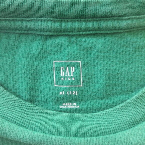 Gap Kids Tee T Shirt Monster Surf Bus Green XL 12 - Picture 5 of 5